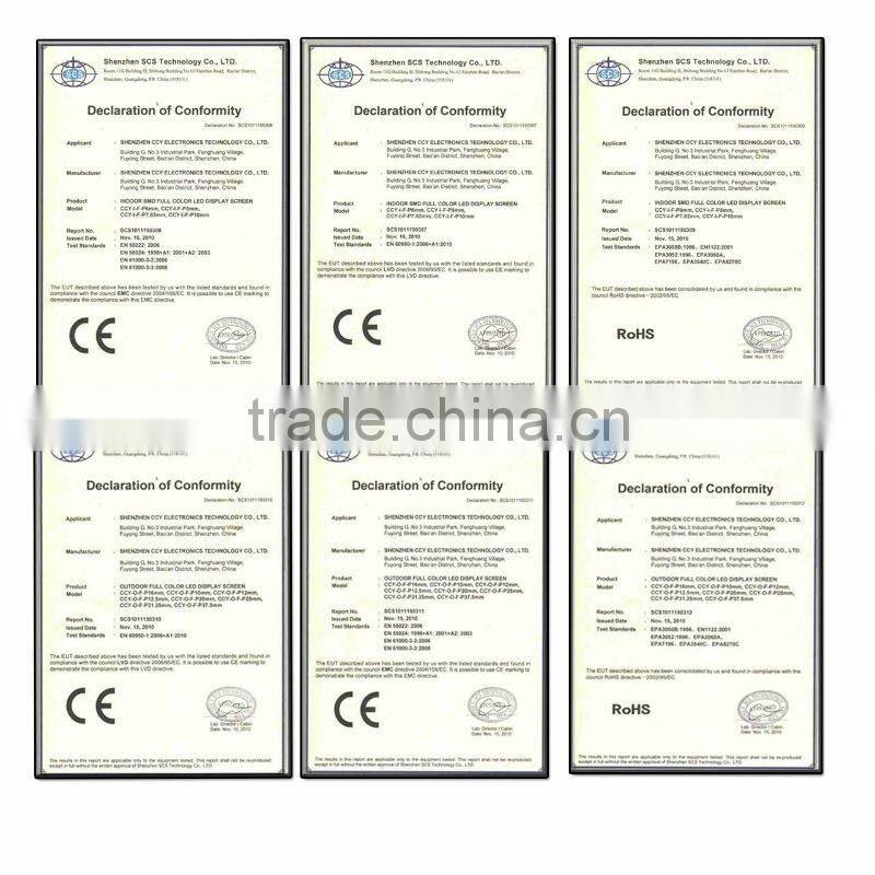 CCY Outdoor full color curve mobile led display