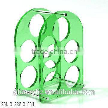 GH-RZ255 Hot sell and high quality acrylic wine display rack, Shatterproof acrylic display rack