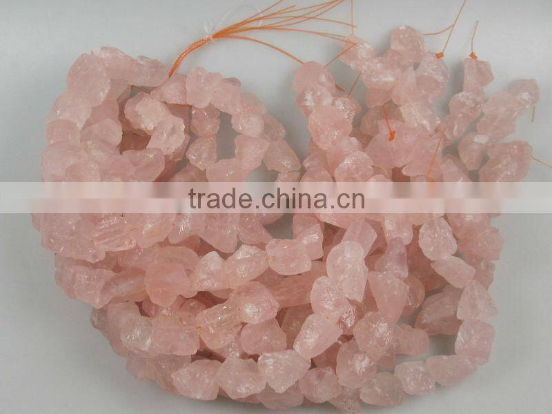 Natural rough nugget Madagascar rose quartz