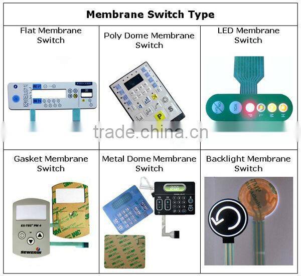 Tactile Embossed Button Membrane Panel