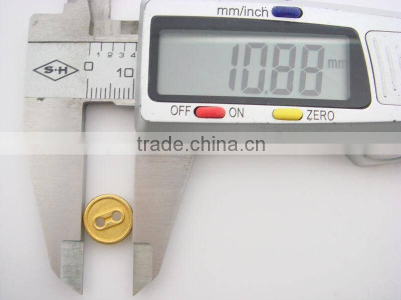 11mm new style fashion men gold 2 hole button