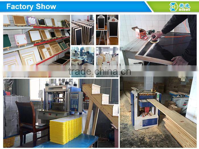 Lanxi xindi black frame magnetic chalkboard