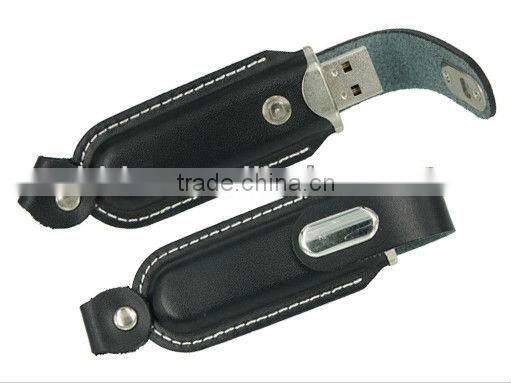 Logo imprinted Leather USB Stick, Promotional memory stick
