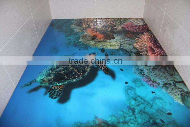Custom size PP PVC 3d floor advertising