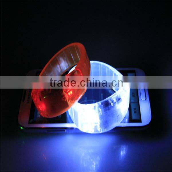remote controlled led bracelet party sound activated led bracelet