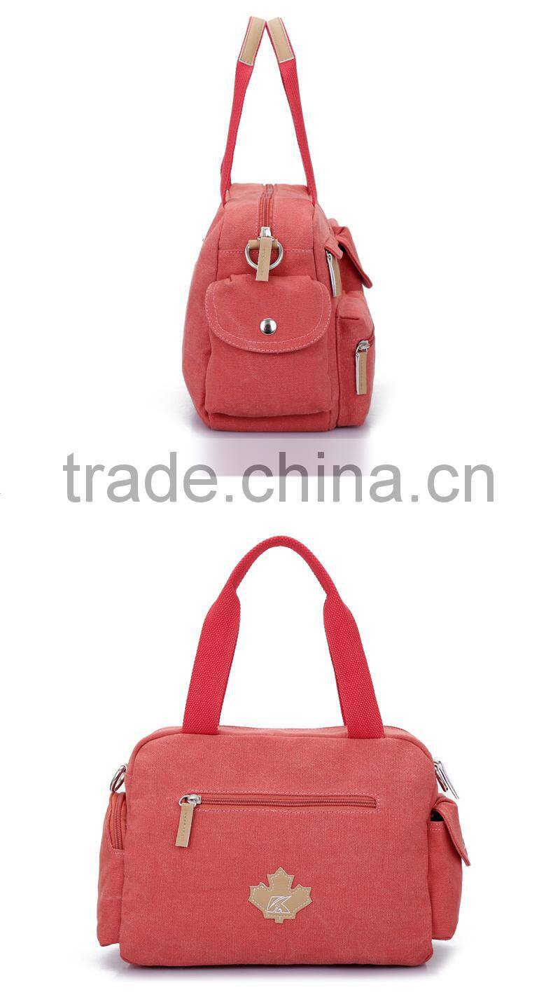 New Design Fashion Lady Zipper Canvas Bag