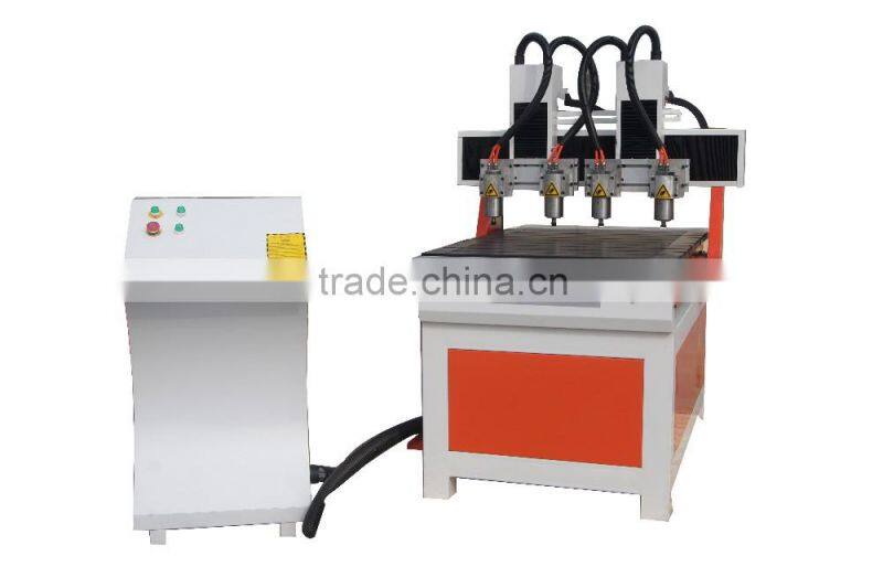 QL-6090 China Jinan supplier ball screw drive hobby multi-head mini cnc router sale