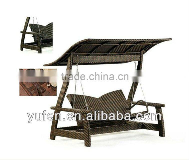 weatherproof outdoor rattan hammock with stand