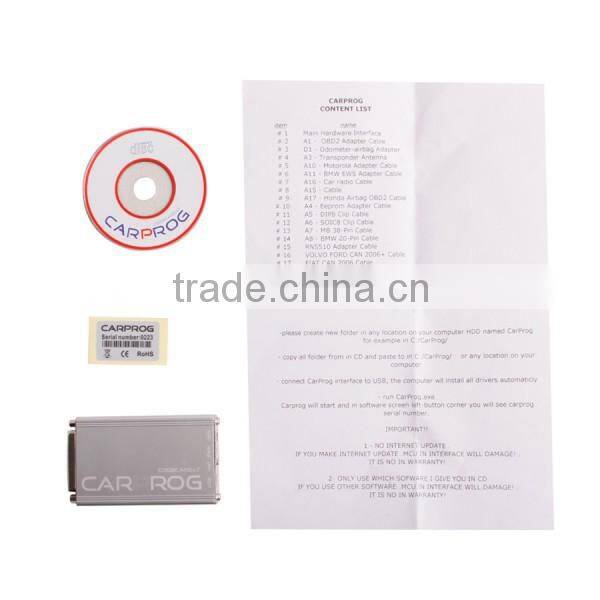Car Repair and Programmer tools CARPROG FULL V5.94 with all Softwares Activated and all 21 Adapters CAR PROG