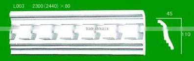 white gypsum cornice