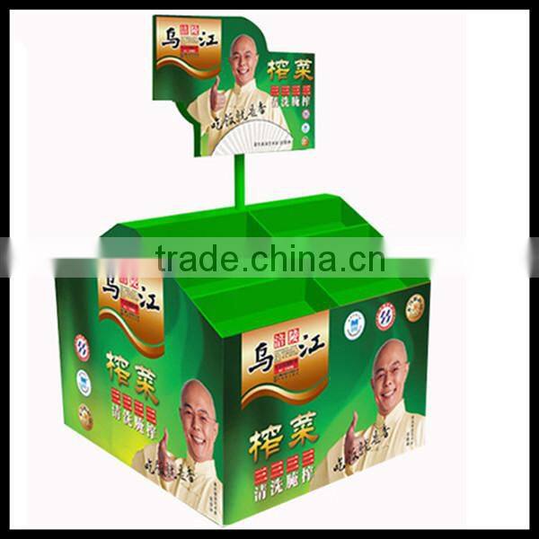 Supermarket Promotional Corrugated Cardboard Display or POP Up Display Stand/Promotional Cardboard Pallet Display Rack