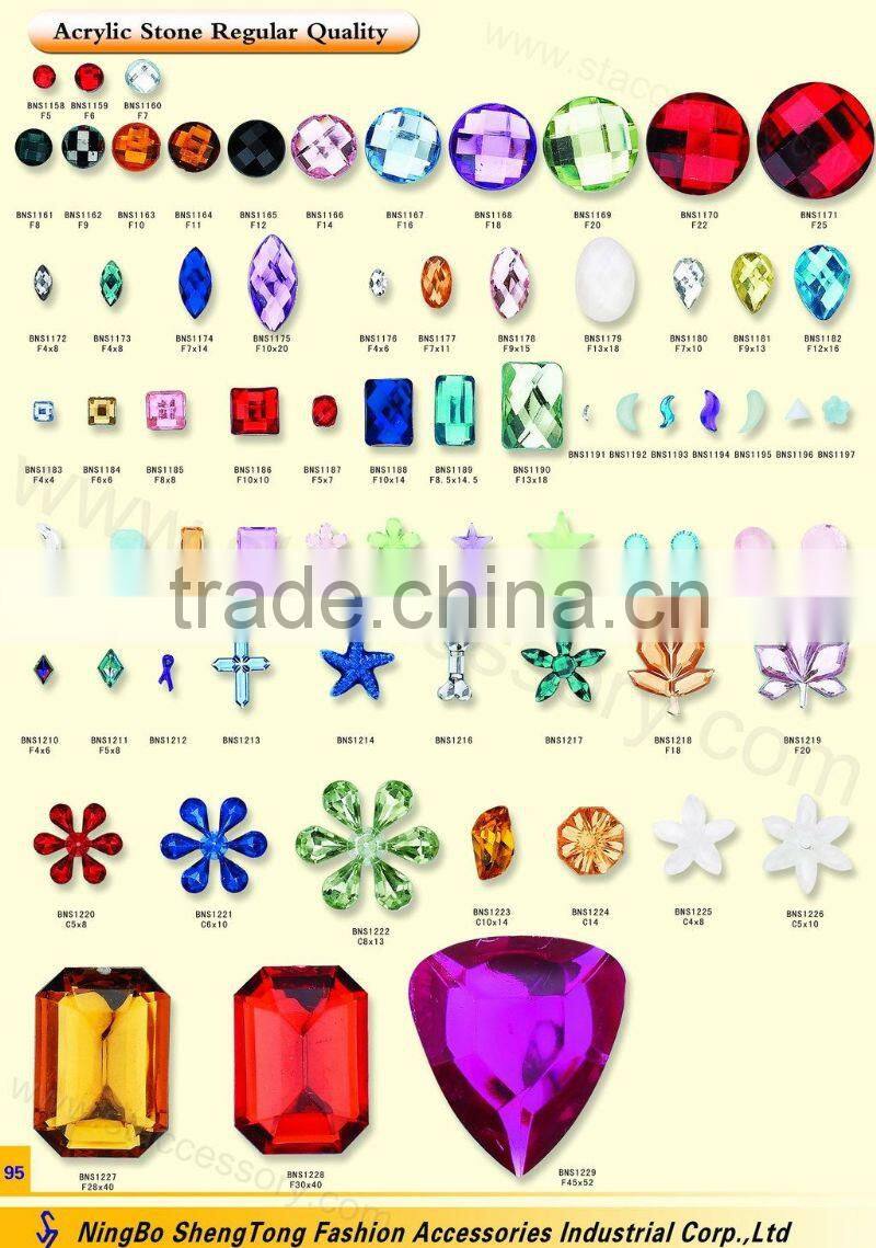 wholesales shapr point stone, wedding gemstone, acrylic stone