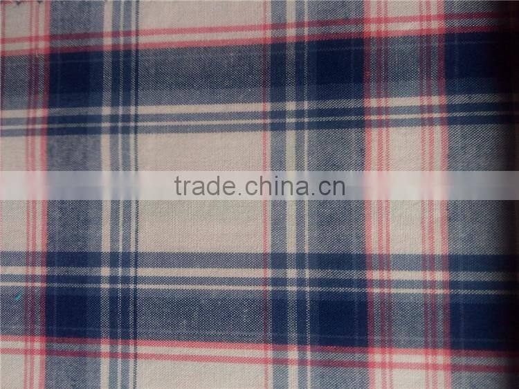 Cotton 32S*32 100*80 cotton shirting yarn dyed fabric