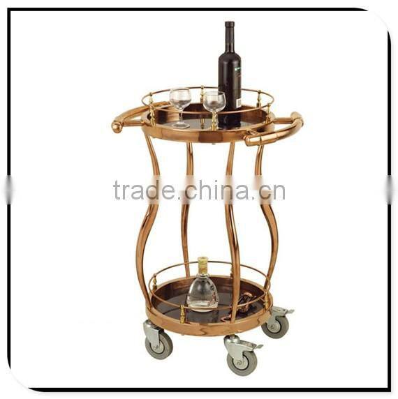 natural wine car yiyongjia luxury wine liquor trolley cart stainless steel meat trolley