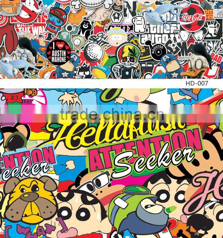 HD-004 Newest Design 1.52*30m Car Bomb Sticker Rolls For Sale