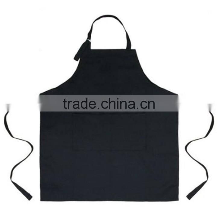 Wholesale Cheap Price Custom Made Logo Black Kitchen Aprons Sale