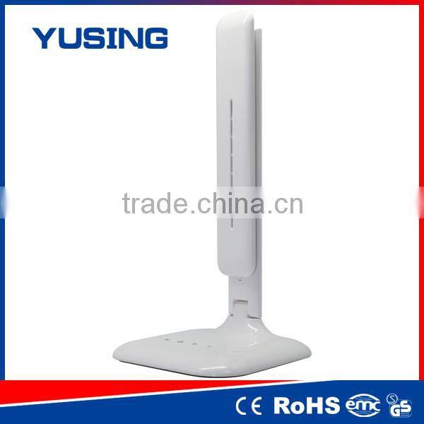 White Modern Luxury Led Study Table Lamp With Clock