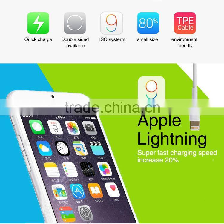 Wholesale Manufacturer High Speed 8 Pin MFI Certified Charging Data USB Cable For Apple iPhone,iPAD(ICB01)