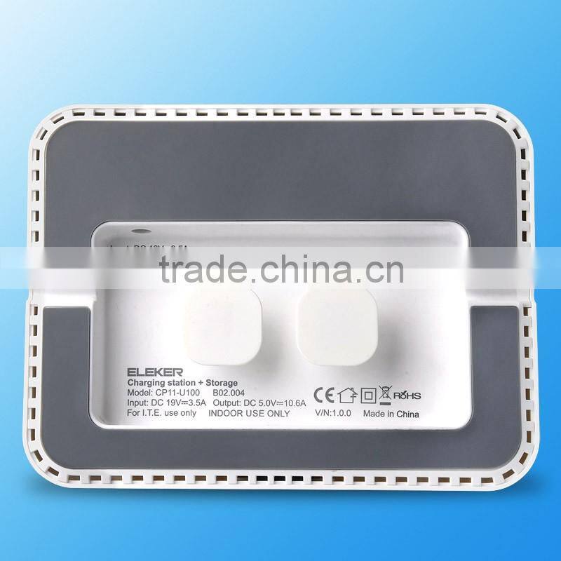 Universal smartphone portable multi cellphone desktop charging station for Hotel Room / Conference Room / Private Function Room