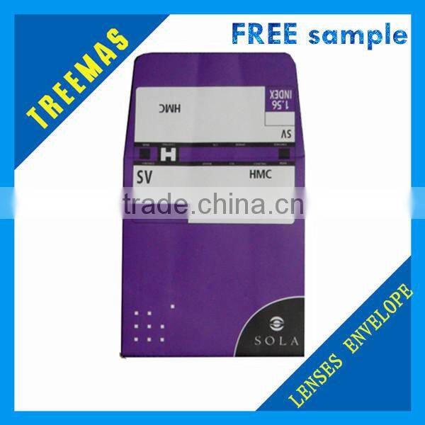 Ophthalmic lenses optical envelope expandable small paper pouch for lenses with/without holes