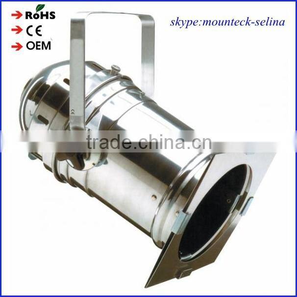 warm white par 64 chrome portable disco dj party par64 light aluminum par can