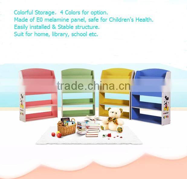 Wooden library bookshelf Children bookcase kids home furniture decorative shelf