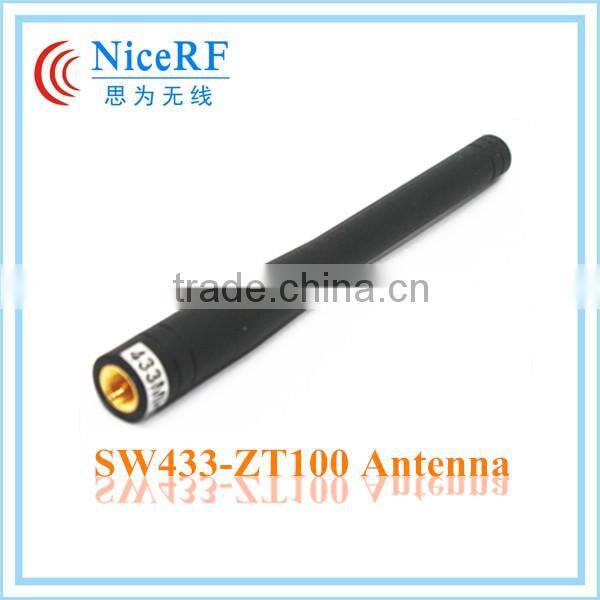 Straight Rubber Antenna SW433-ZT100 for Wireless Transceiver RF Module 433MHz Straight Rod Antenna 433MHz Rubber Antenna 433