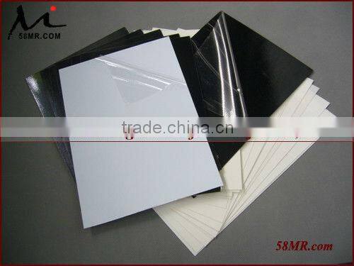 0.2MM-2.0MM Black and White Self-adhesive PVC for Photo Album Pages Sheets