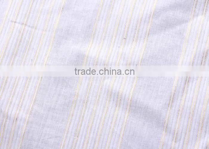 2014/2015 hot china Cotton yarn-dyed silver stripes fabric