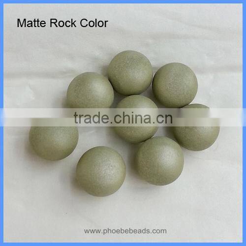 18mm Matte Round Copper Sound Bell Ball Beads For Hollow Chime Box Angel Cage Pendant Pregnancy Necklace BASB-M18mm