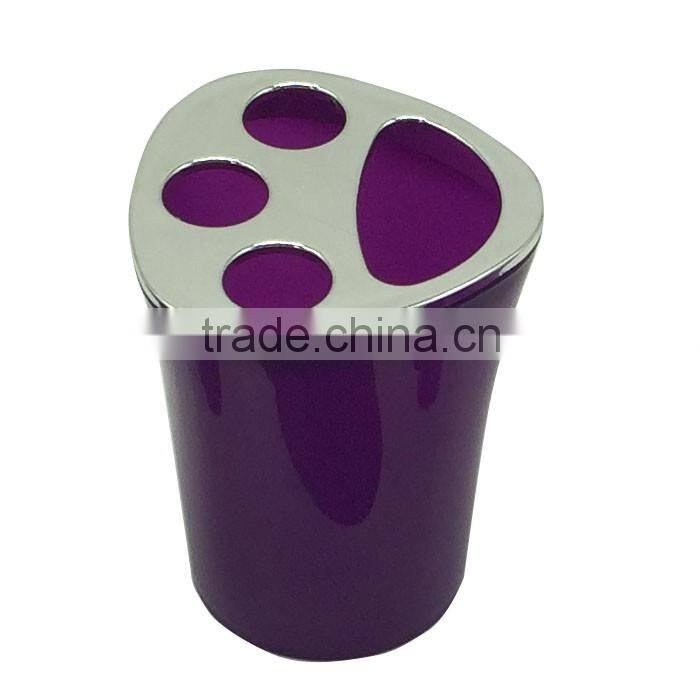 plastic bathroom accessories colored toothbrush holder for kids