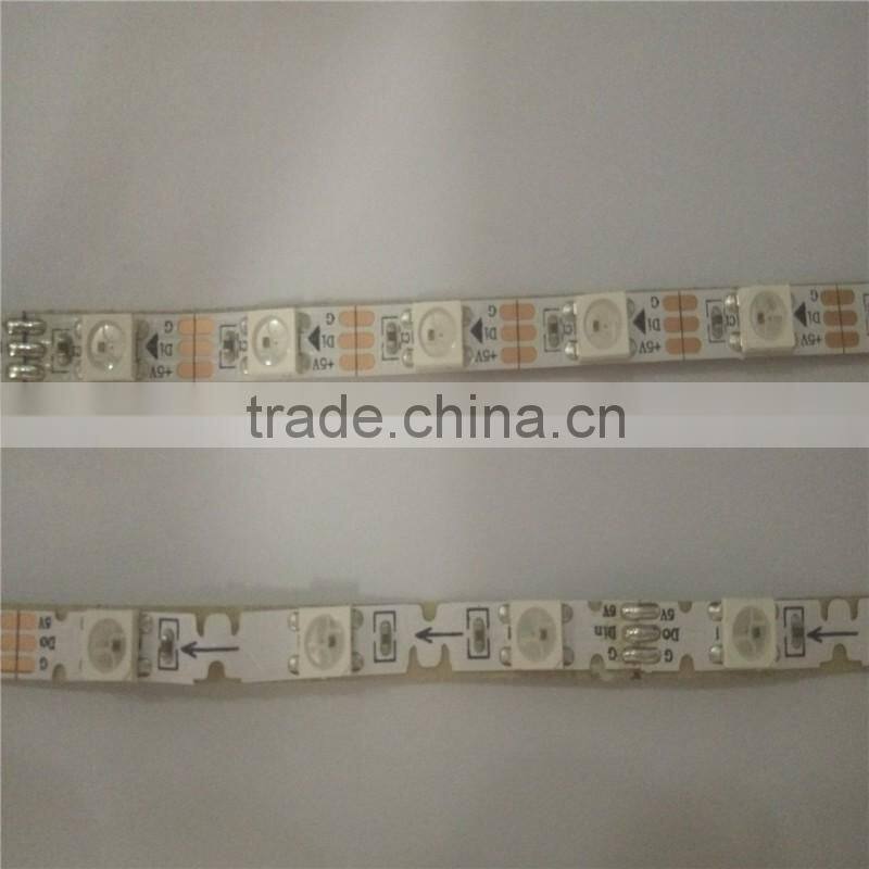 flexible rgb led strip 5mm PCB with smd 5050 rgb non-waterproof sk6812 mini led strip