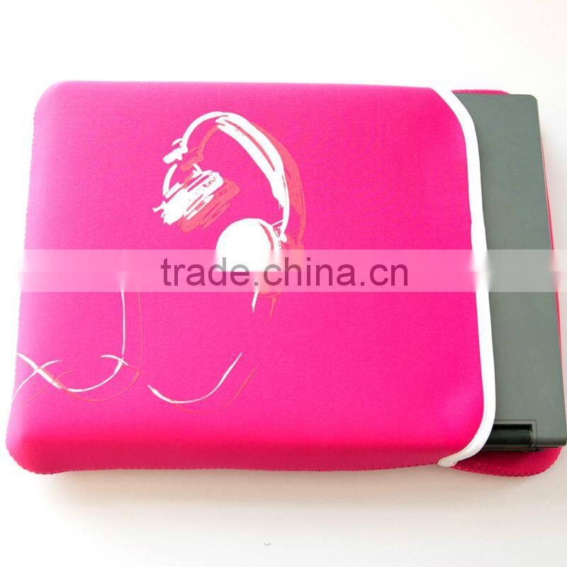 Flat neoprene laptop bag computer case