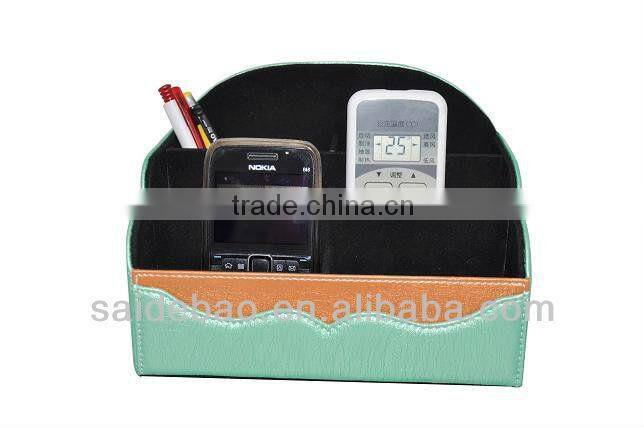 Various styles leather office stationary holder /storage box