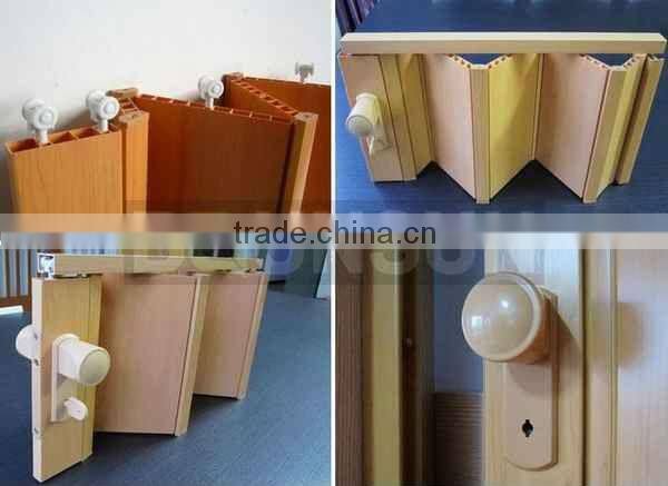 Cheap Wood Grain PVC Folding door