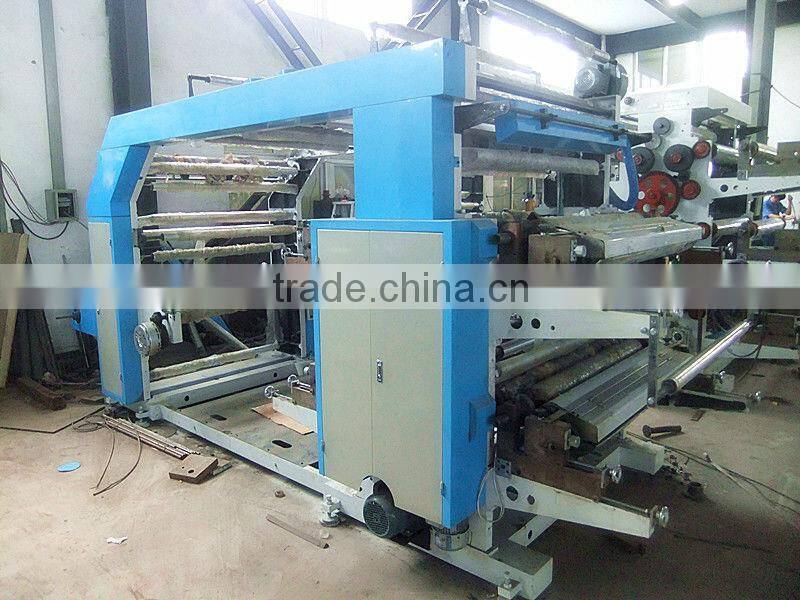 Newest Type Two Color Flexographic Plastic Bag Printing Press