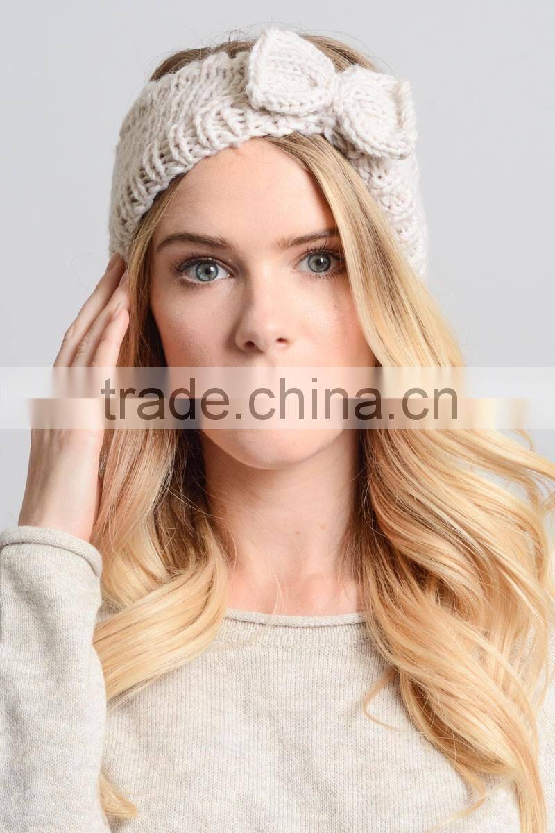 Fashion Womens Winter Crochet Knit Bowknot Headbands