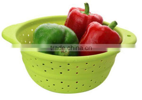 Colorful spiral-cut handled cheap fruit basket