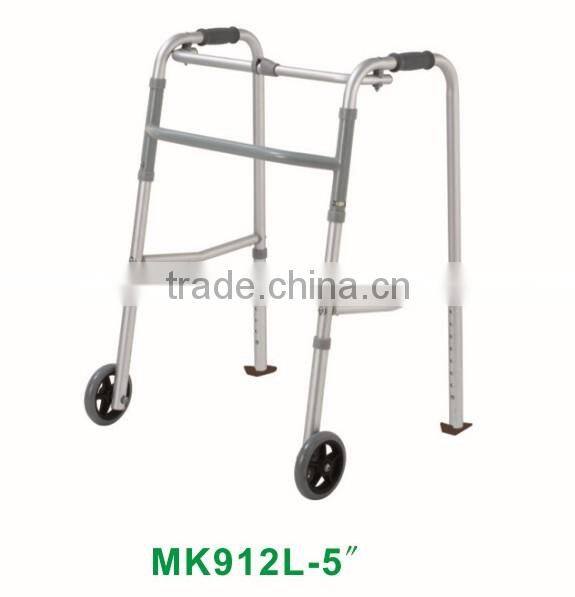wholesale Aluminum folding walker|rollator with two wheels
