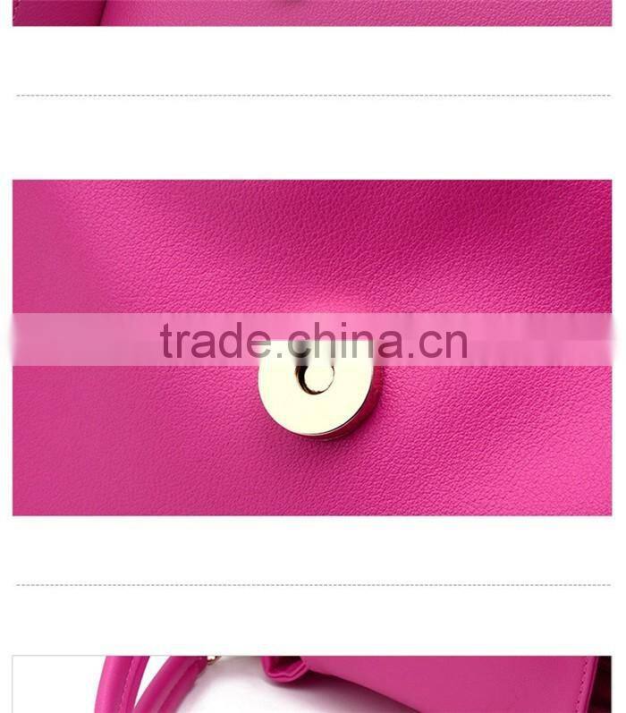 Low cost pu hand carry bag women leather handle crossdody sling bags