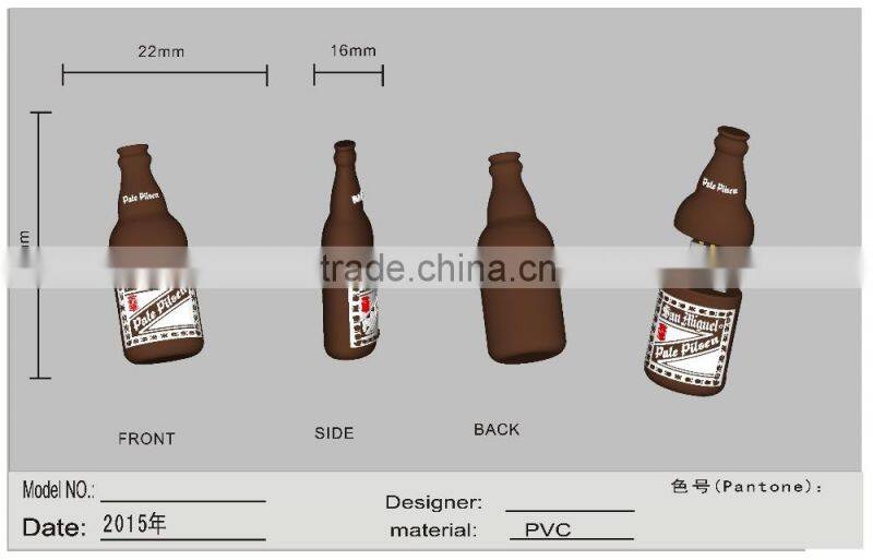 mold design PVC Plastic USB flash drive red green white blue yellow black as gift