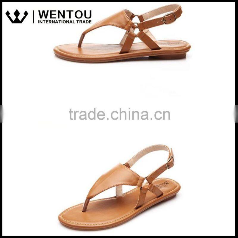 New Womens T-Strap Flat Flip Flop Monogrammed Sandals