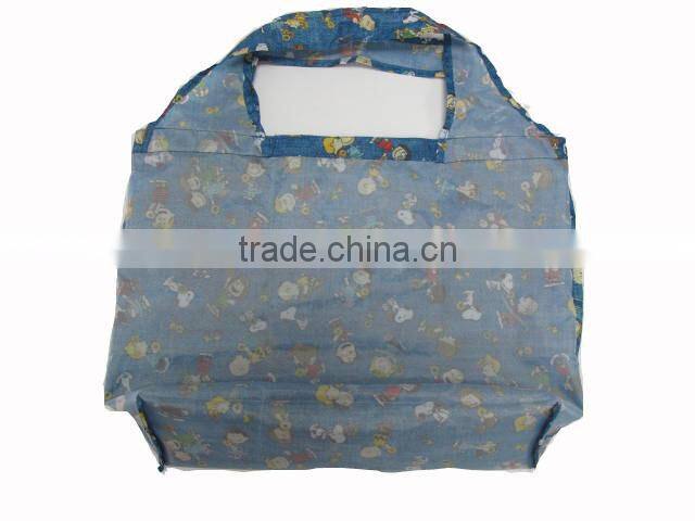 eco-friendly snopy family folding shopping bag 210D PU great capability shopping bags;Practical and durable shopping bag