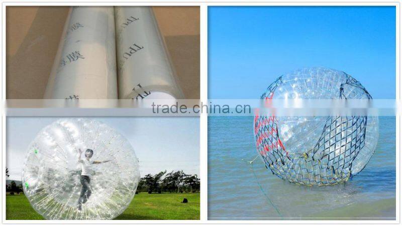 Transparent/colored transparent waterproof and breathable tpu film for beautiful and comfortable rain coats