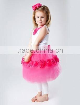 2015 yiwu factory hot sale persnickety Girls dancing mini skirts new design pettiskirt baby girl ruffle tutu ballet pettiskirt