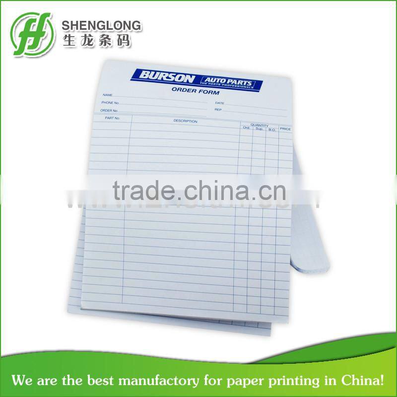 color printing duplicate carbonless docket book