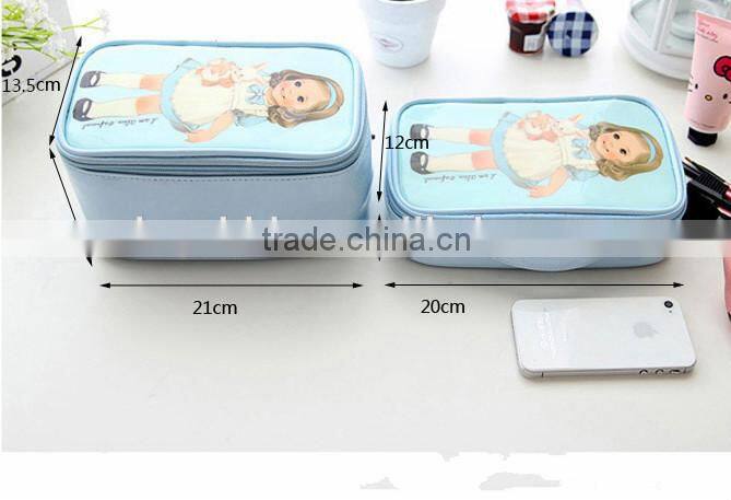 Lovely barbie hand receive package and doll cosmetic bag
