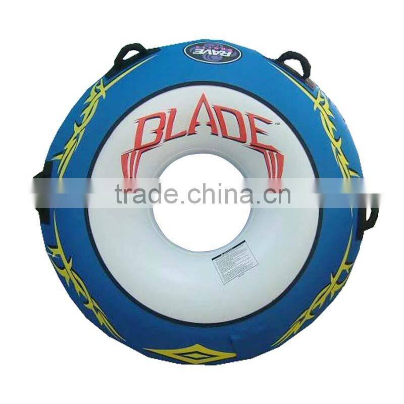 Inflatable snow ski tube with high quality, two person snow tube,PVC floating snow tube ,Giant water park tube
