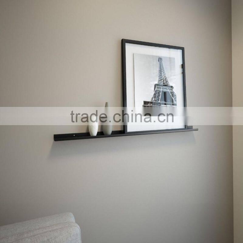 18" black powder coated steel wall racks, wall cubes, floating wall shelf