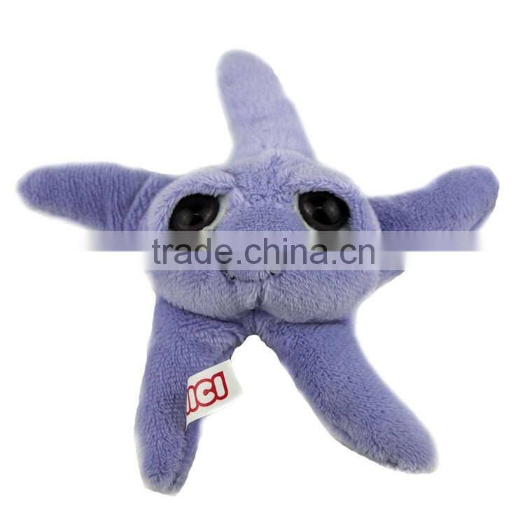 creative hot-selling ocean animal style 9cm height stuffed plush fridge magnet toy doll